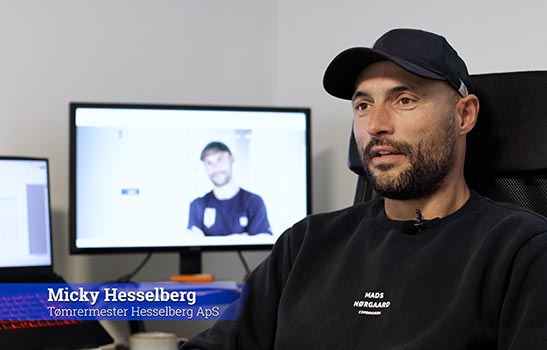 Micky Hesselberg udtaler sig omkring samarbejdet med Malermester Lakner