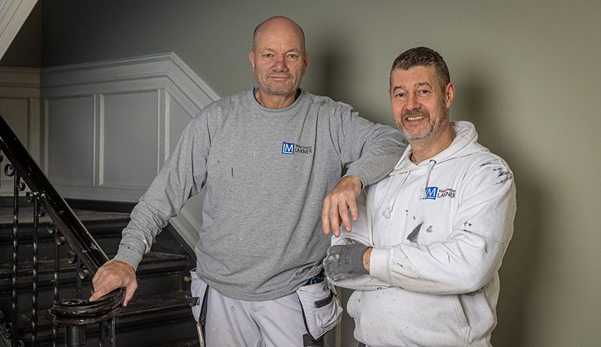 Maling af trappeopgang